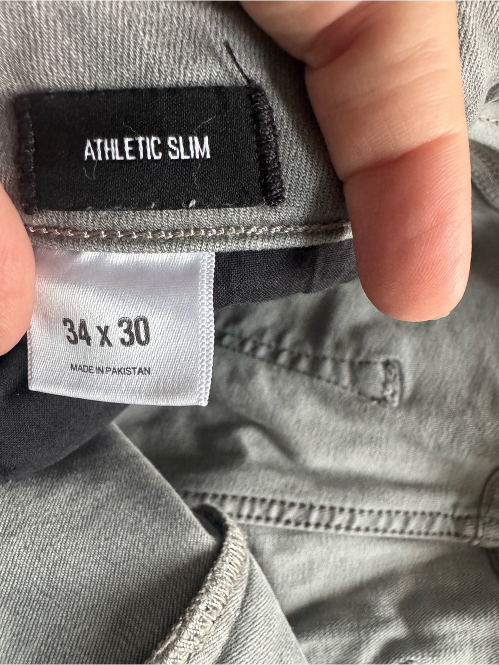 Men’s Express - Athletic Slim Gray Stretch Jeans 34 x 30 - Picture 5 of 9